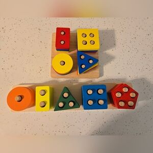 2 Wooden Shape Sorting Puzzles